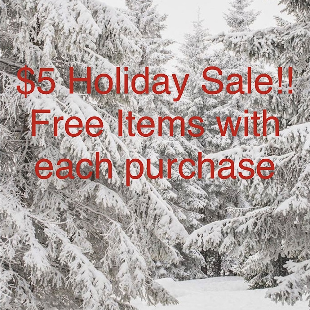 $5 Holiday Sale! Limited time!